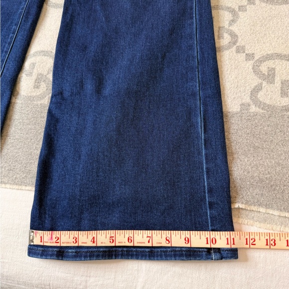 Just Black Dark Blue Flare Stretch Jeans - Picture 3 of 11